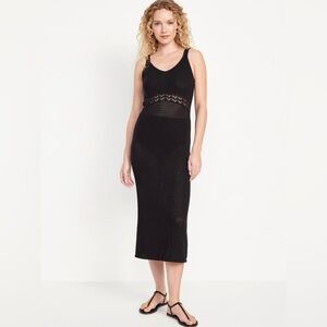 NEW~OLD NAVY Sleeveless Crochet Midi Dress SIZE MP